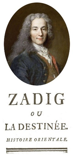 Qui a écrit le livre " Zadig " ?