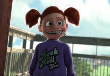 Darla fillette du "Monde de Nemo" porte un tee-shirt avec l'inscription ?