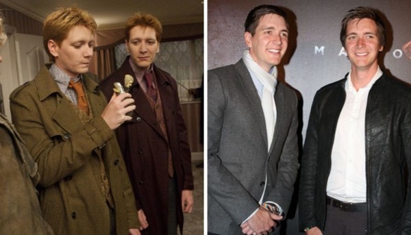 Qui interprète le rôle de Fred et George Weasley ?