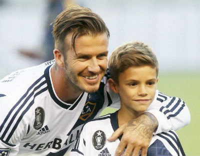 Comment s'appelle le fils cadet Beckham ?