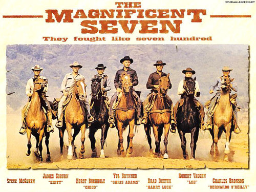Combien étaient les mercenaires en 1962 dans e film de John Strurges ?