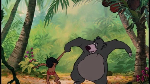 Quel personnage chante avec Mowgli : « Il en faut peu pour être heureux » ?