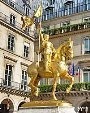 Où peut-on voir cette statue équestre de Jeanne d'Arc ?