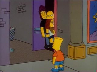 La bande de Jimbo incite Bart à rentrer frauduleusement au cinéma. De quel film s'agit-il ?