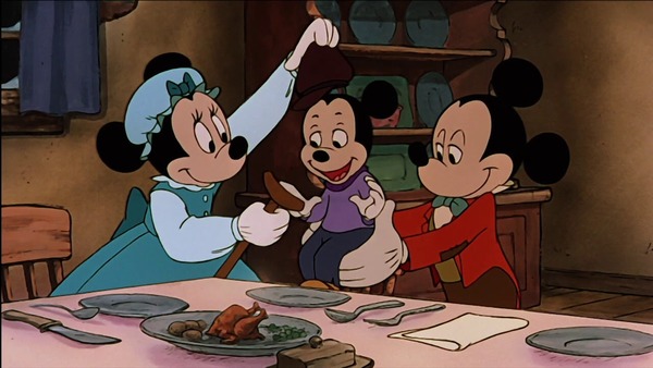 Dans le Noël de Mickey, pour qui Mickey travaille-t-il ?