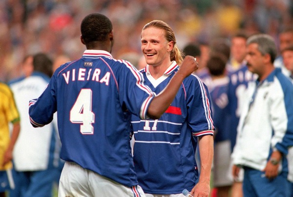 En quelle année le footballeur français Patrick Vieira est-il devenu champion du monde avec l’équipe de France de football ?
