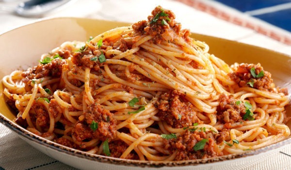 Voici un plat de Spaghettis à la......