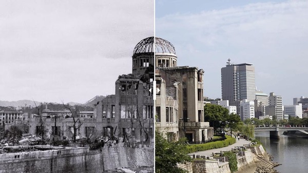 En quelle année s'est produit le dramatique bombardement d'Hiroshima et de Nagasaki ?