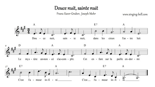 Gruber et Mohr, un instituteur et un organiste autrichiens, ont écrit les paroles et la musique de "Douce nuit, sainte nuit" chanson de Noël, connue dans le monde entier. En quelle année a-t-elle été jouée pour la 1ère fois ?