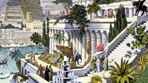 Selon certains textes, quel roi aurait été à l'origine des Jardins suspendus de Babylone ?