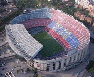 Où se trouve le stade du Camp Nou ?