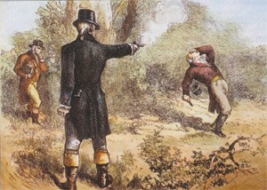 Alexander Hamilton meurt en 1804 au cours d’un duel. Les États-Unis perdent…