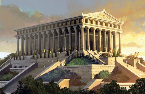Quelle serait la cause qui aurait détruit le Temple d'Artémis ?