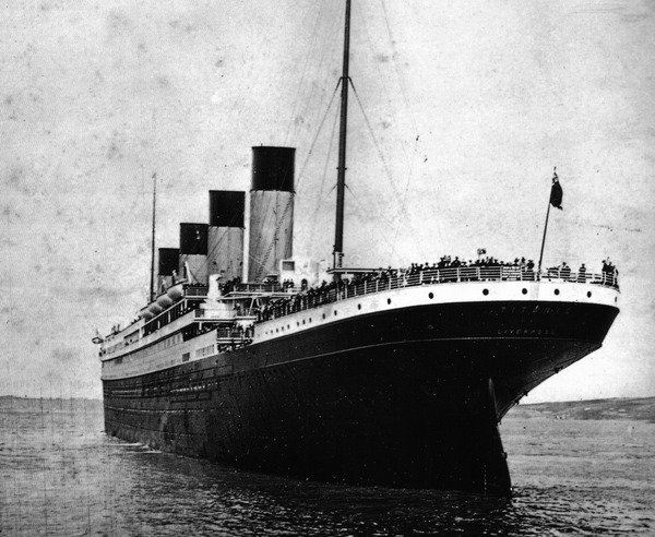 Le titanic coula en 1914.