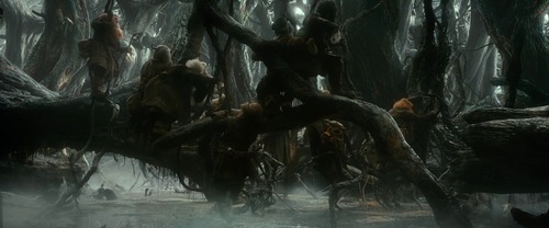 Qu'est-ce qui a attaqué Thorin dans la forêt de Grande peur ?