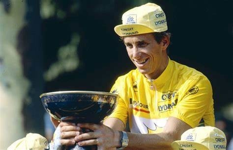 Je remporte le tour de France 1986,1989 et 1990. Je suis ...
