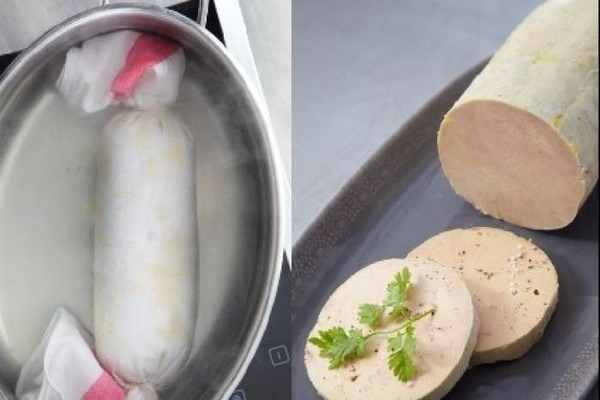 Un foie gras au torchon est :