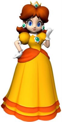 De quelle couleur est la robe de Daisy ?