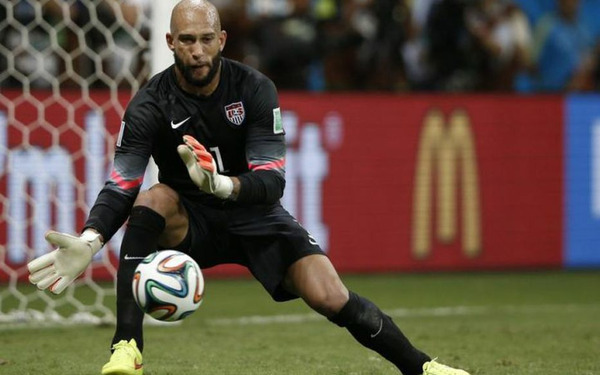 Lors de cette défaite face aux belges, quel record de Coupe du Monde le gardien Tim Howard a-t-il réalisé ?