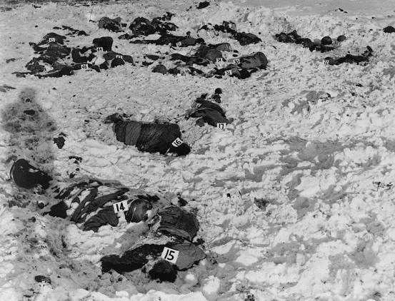 ... autres corps, plus éloignés de la pâture, sont retrouvés entre le 7 février et le 15 avril 194517.