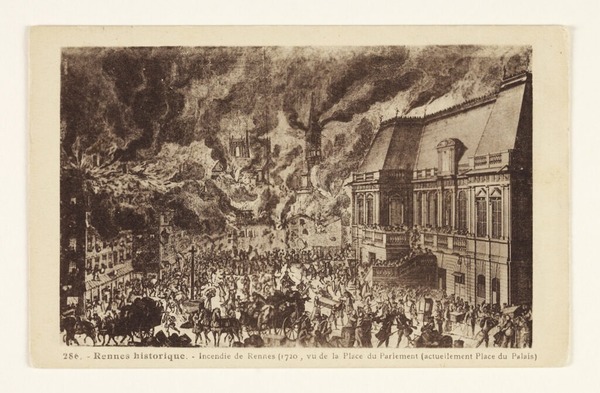 En quelle année eut lieu l’incendie qui ravagea une grande partie de la ville de Rennes pendant près d’une semaine ?