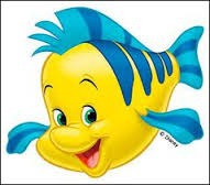 Qui est le poisson jaune et bleu dans Ariel ?