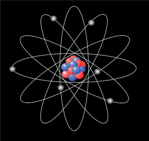 Quelles sont les particules qui tournent autour du noyau dans un atome  ?
