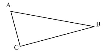 Trouver l'égalité de Pythagore dans le triangle suivant :