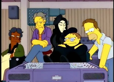 Dans l'épisode des Simpson ''Le quator d'Homer'', comment s'appelle le groupe ?