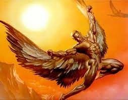 Fouillez dans le "Dédale" de vos souvenirs pour retrouver le nom de ce personnage mythologique, qui se brûla les ailes en volant trop près du soleil !