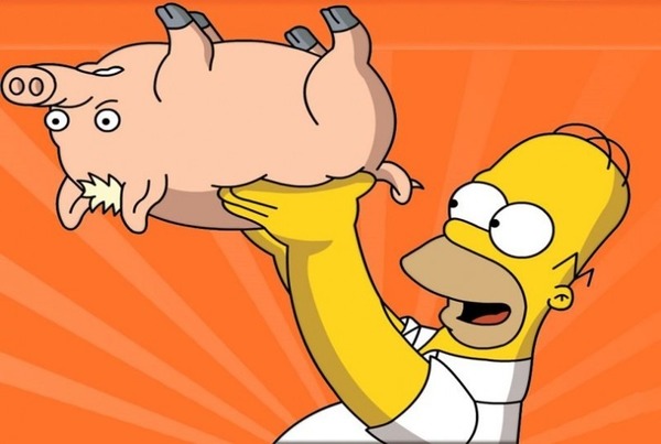 Quel est le surnom qu'Homer a donné à son cochon ?