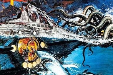 Quel roman de Jules Verne raconte l’histoire de trois personnes tombant prisonnières du capitaine Némo, écumant les océans du globe à bord du sous-marin Nautilus ?