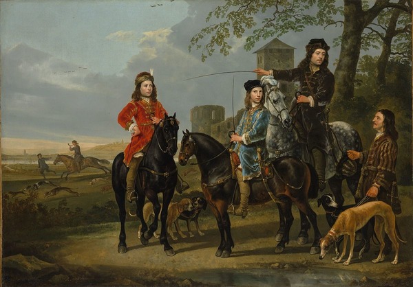Quel peintre néerlandais a réalisé "Portrait équestre de Cornelis et Michiel Pompe van Meerdervoort avec leur tuteur et cocher" ?