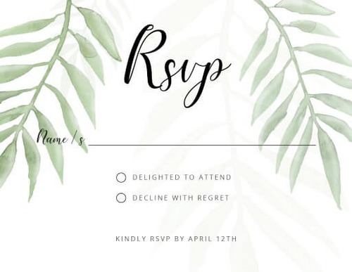 What does RSVP stand for ?