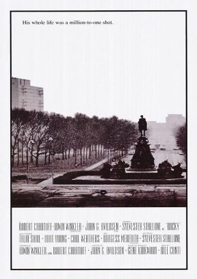 Affiche partielle de ce légendaire film sur la boxe avec Sylvester Stallone