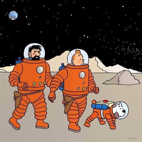 Quelles couleurs composent la fusée qui emmène Tintin et ses amis sur la Lune ?