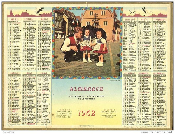L'année 1962 était une année bissextile.