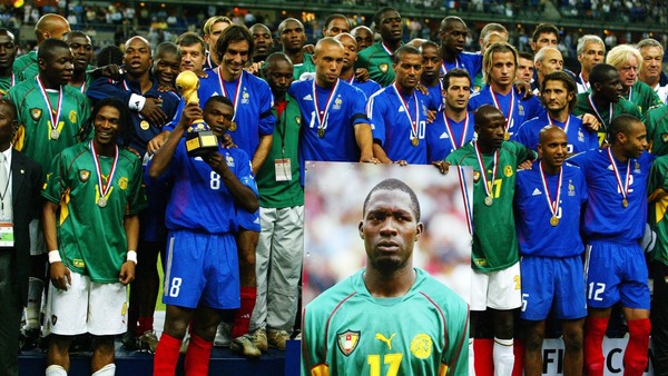 En 2003, quel joueur camerounais succombe à un malaise sur la pelouse, lors de la Coupe des Confédérations ?