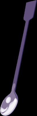 Quel outil est utilisé pour prélever de petites quantités de poudre ou de copeaux dans un récipient ?