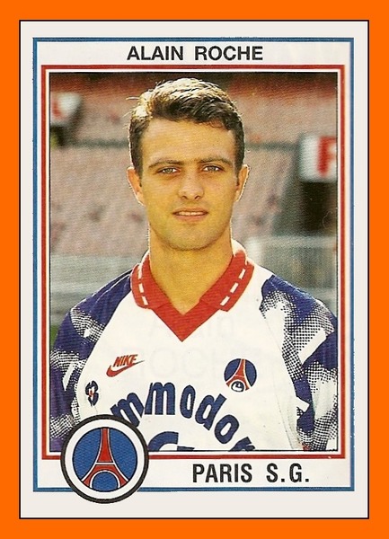 Alain Roche fait sa première saison au PSG. Dans quel club jouait-il l'année précédente ?