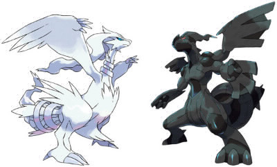 Comment s'appellent les Pokémons légendaires dans noir et blanc ?