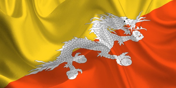 Quel dragon, apparaissant sur le drapeau du pays, est le symbole national du Bhoutan ?