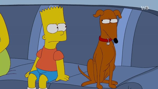 Comment s’appelle le chien des Simpson ?