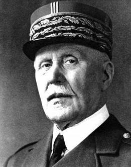 Maréchal de France en 1918, il est frappé d'indignité nationale en 1945 :