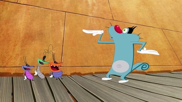 Quels insectes composent le trio qui persécute le chat Oggy, dans un célèbre dessin animé créé en 1999 ?
