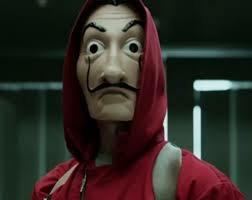 Qui est représenté par le masque dans la série "La casa de Papel" ?