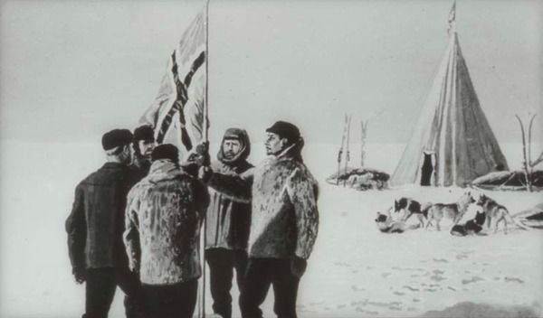 Le 14 décembre 1911, Roald Amundsen est le premier :
