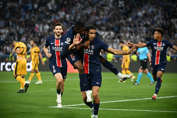 Dès la 12e minute de cette finale, c'est l'inévitable Hakimi qui ouvre le score...
