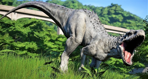 Lui c'est un hybride créé uniquement pour le film Jurassic World, un mélange du T-Rex et d'un vélociraptor ?