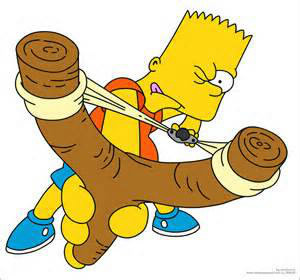 Quelle est l'arme favorite de Bart Simpson ?